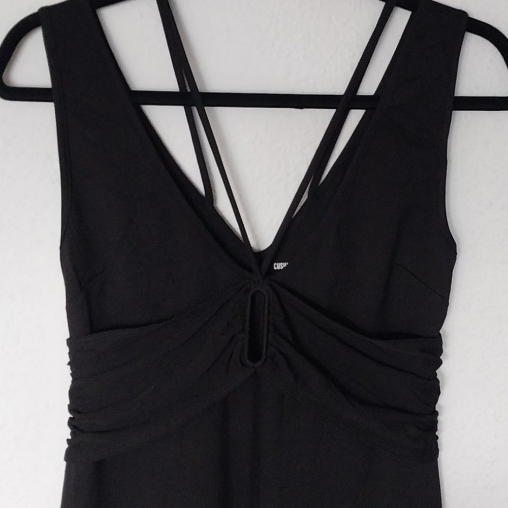 Cushnie Et Ochs × Carbone 38 Black Wide Leg Wrapped Waist Cut Out Jumpsuit - Picture 12 of 15